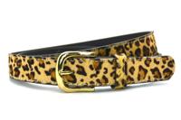 Take It Leren Riem 3 cm Panter
