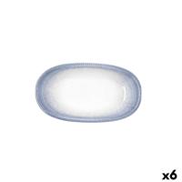 Snackdienblad Bidasoa Lea Hydrozero Wit 19 x 11 cm (6 Stuks)