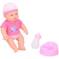 My Baby & Me Babypop - Inkl. Fles en Potje - Plaspop - Polyester - Roze - thumbnail