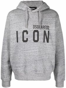 DSQUARED2 hoodie à logo imprimé - Gris