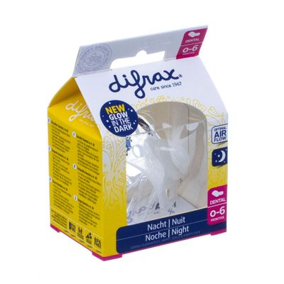 Difrax Fopspeen Dental 0-6m Nacht