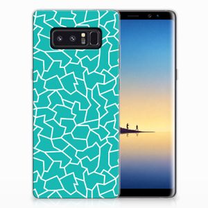 Samsung Galaxy Note 8 Hoesje maken Cracks Blue