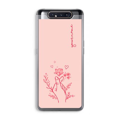 Giving Flowers: Samsung Galaxy A80 Transparant Hoesje