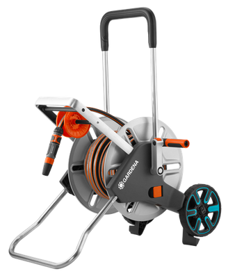 Gardena Slangenwagen AquaRoll M Easy Metal Set met 25m Flex slang - 18547-20