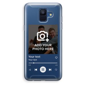 Music Player: Samsung Galaxy A6 (2018) Transparant Hoesje