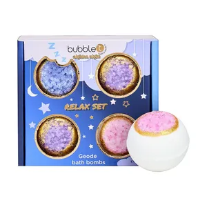 Bubble T Nightea Night Geode Bath Bomb Gift Set (4 x 100g)