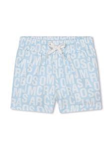 Marc Jacobs Kids slip de bain à logo imprimé - Bleu