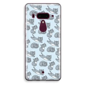 Poezen: HTC U12+ Transparant Hoesje