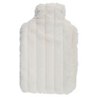 Warmwaterkruik - wit - 1,75L - fluffy pluche hoes - bedkruik - kruik - kruik met hoes Warmwaterkruik - wit - 1,75L - fluffy pluche hoes - bedkruik - kruik - kruik met hoes