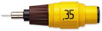 Rotring Isograph tekenkop, 0,35 mm, geel