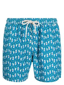 MC2 Saint Barth all-over graphic-print swim shorts - Bleu