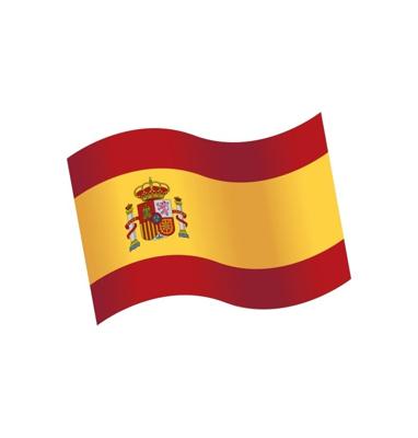 Houten Tafeldecoratie Spaanse Vlag (16st)