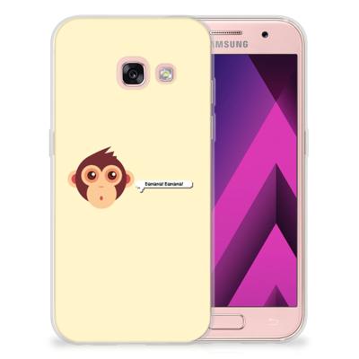 Samsung Galaxy A3 2017 Telefoonhoesje met Naam Monkey Samsung Galaxy A3 2017 Telefoonhoesje met Naam Monkey