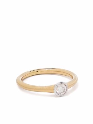 Courbet bague Origine en or recyclé 18ct pavée de diamants de synthèse