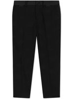 Dolce & Gabbana Kids pantalon en laine à logo DG en jacquard - Noir