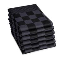 DDDDD theedoek barbeque 65x65 anthracite | 6 stuks