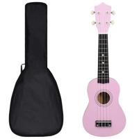 VidaXL Ukuleleset met tas voor kinderen sopraan 21'' roze VidaXL Ukuleleset met tas voor kinderen sopraan 21'' roze