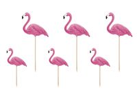 Toppers Flamingo set 6 stuks