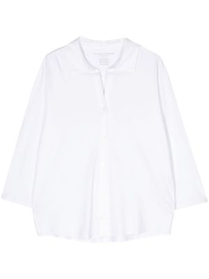 Majestic Filatures chemise à manches trois quarts - Blanc