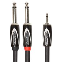Roland Mini Jack Stereo to 2x Jack Mono cable - 1,5 meter - thumbnail