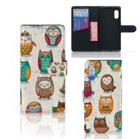 Samsung Xcover Pro | Telefoonhoesje | Met pasjeshouder | Vrolijke Uilen