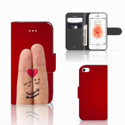 Apple iPhone 5 | 5s | SE | Wallet Case | met Pasjes | Liefde - Origineel Romantisch Cadeau