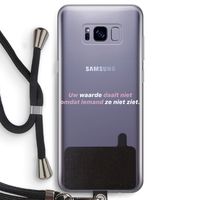 uw waarde daalt niet: Samsung Galaxy S8 Transparant Hoesje met koord