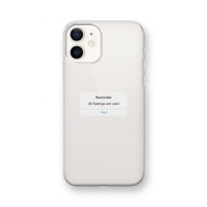 Reminder: iPhone 12 mini Transparant Hoesje