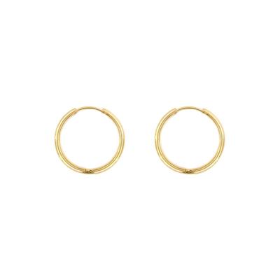 Oorbellen creolen | 8-17 mm | voor verwisselbare hangers - Goud - 12mm