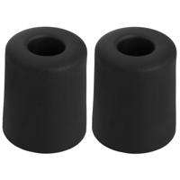 Benson Deurbuffers / deurstoppers rubbers - 2x - zwart -35 x 30 mm - met schroefbevestiging