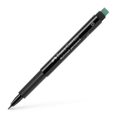 Faber Castell Marker Multimark permanent - S zwart