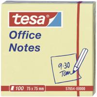 tesa Plaknotitie 57654-00000 75 mm x 75 mm Geel 100 vellen