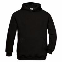 B&C Hooded Sweater - zwart - vest met capuchon - kinderen B&C Hooded Sweater - zwart - vest met capuchon - kinderen