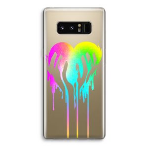Hold My Heart: Samsung Galaxy Note 8 Transparant Hoesje