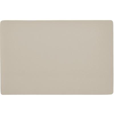Placemats lederlook - 45 x 30 cm - creme wit - vegan leer - tafel onderleggers