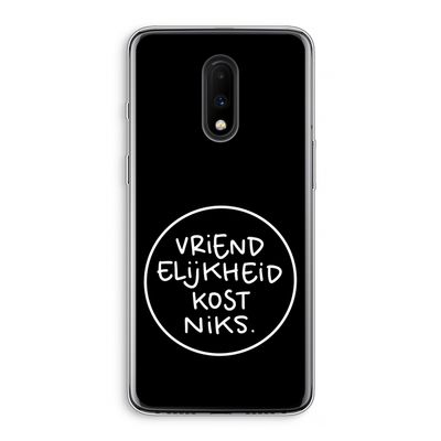 Vriendelijkheid: OnePlus 7 Transparant Hoesje