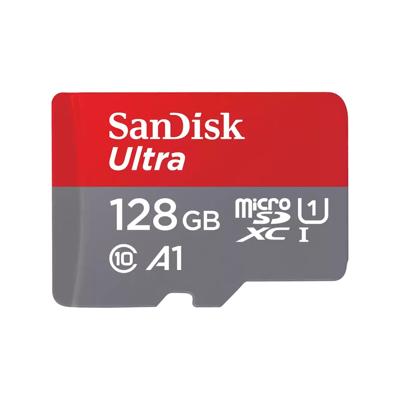 SanDisk MicroSDXC Ultra 128GB 140mb/s C10 - SDA UHS-I Micro SD-kaart Rood