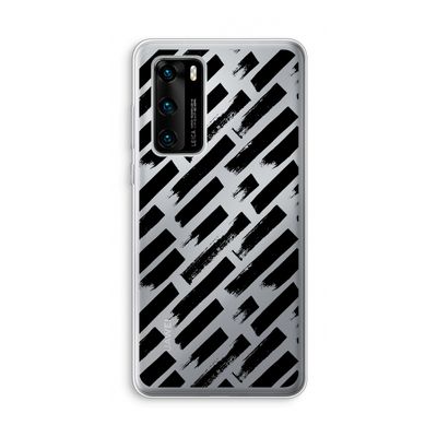 Zwarte vegen: Huawei P40 Transparant Hoesje