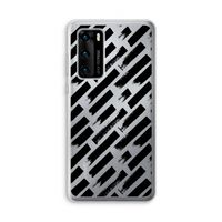 Zwarte vegen: Huawei P40 Transparant Hoesje