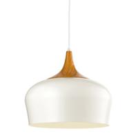 Eglo Hanglamp Obregon wit met houtbruin 95383