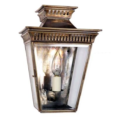 Limehouse Landelijk buitenlampPagoda Flush handgemaakt 31cm - gepolijst nikkel (N) - 493