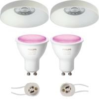 Philips Hue LED Inbouwspot Ø82mm - Mat Wit - White & Color Ambiance