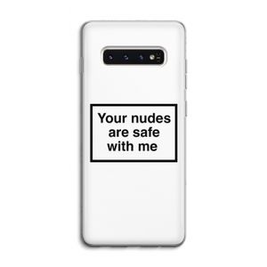 Safe with me: Samsung Galaxy S10 4G Transparant Hoesje