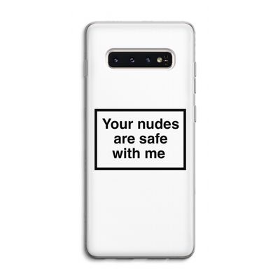 Safe with me: Samsung Galaxy S10 4G Transparant Hoesje