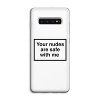Safe with me: Samsung Galaxy S10 4G Transparant Hoesje