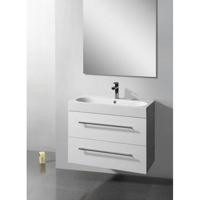 Badkamermeubelset Sanilux Compactline 80x38x50 cm Hoogglans Wit