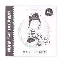 Paperfuel • blanco kaartenblok draw the day away 300g 13x13cm 40 vellen