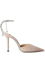 Jimmy Choo escarpins Saeda 100mm - Tons neutres - thumbnail