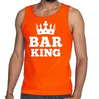 Oranje Bar King tanktop / mouwloos shirt heren