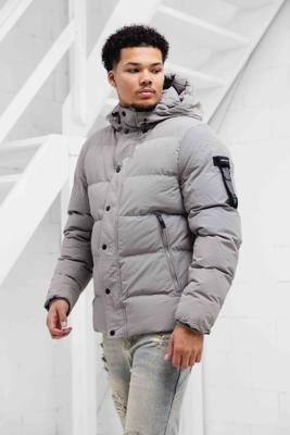 Pure Path Activewear Hooded Winterjas Heren Grijs - Maat L - Kleur: Grijs | Soccerfanshop